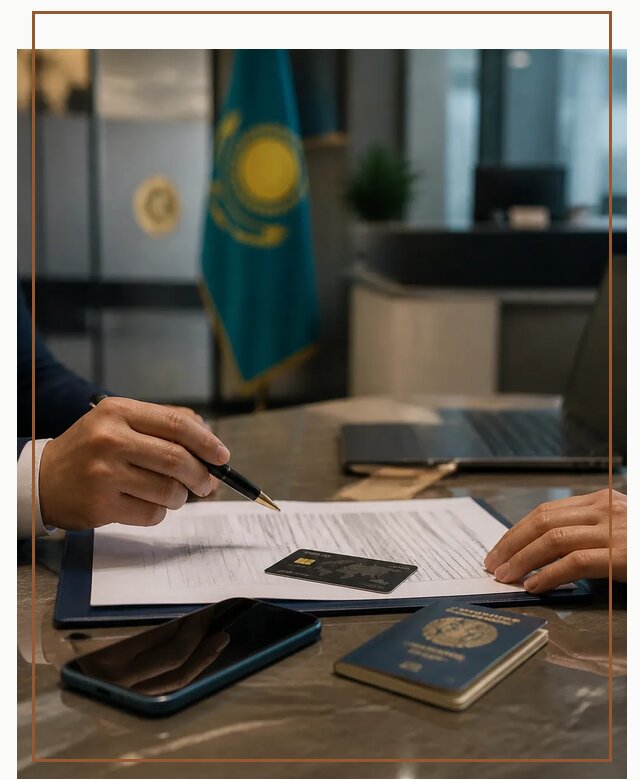 Открытие счета и банковской карты в Казахстане в Новом Уренгое
